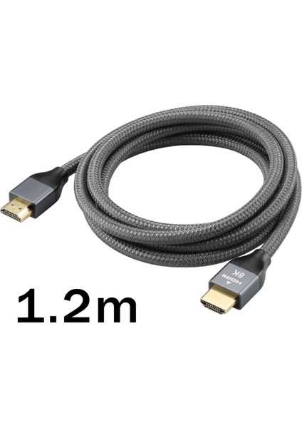 8k 60Hz 4K 120Hz Örgülü 48GBPS Dizüstü Bilgisayar Için Yüksek Video Istikrarlı Özellikler, Yüksek . - 1,2 Metre (Yurt Dışından) modelleri