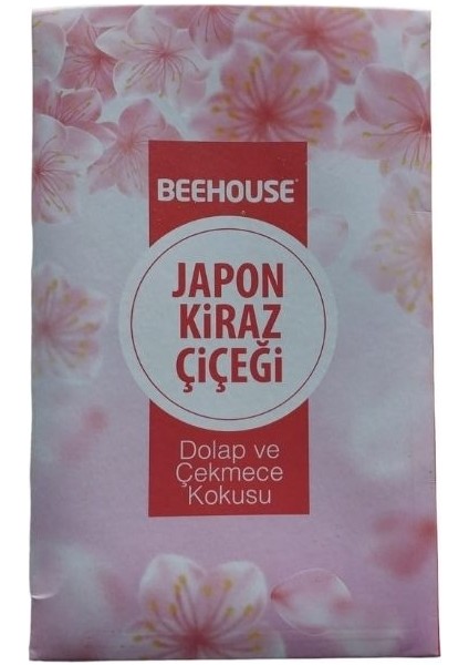 Beehouse Dolap ve Çekmece Kokusu 5'li Set- Japon Kiraz Çiçeği Koku Keseleri