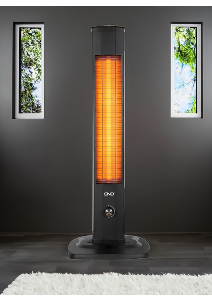 Kule Tipi Mikatronik Dik Isıtıcı 2000W Termostatlı
