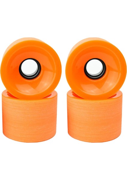 4 Paket Dayanıklı Longboard Tekerlek Silindiri 78A Tekerlek Parçaları Turuncu (Yurt Dışından)