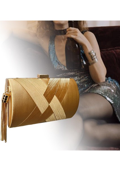 Akşam Debriyaj Çanta Püskül Çanta Debriyaj Çantalar Omuz Çantası Kadın, Altın (Yurt Dışından) fırsatları