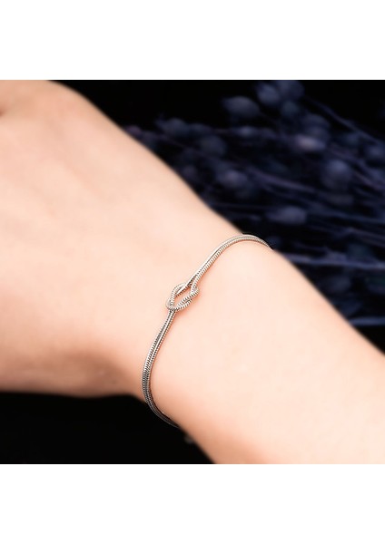 Aşk Düğümü Gümüş Bileklik fırsatları