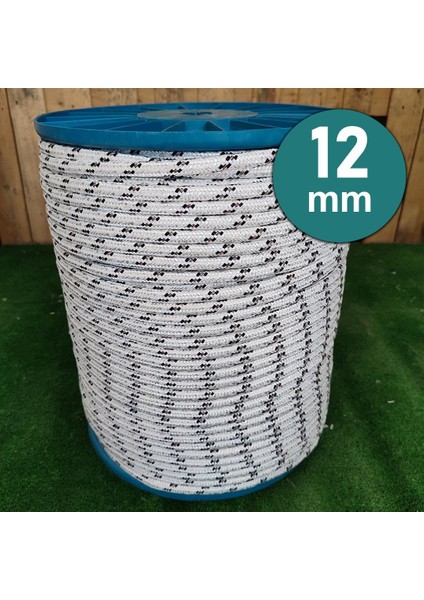 12 mm 160 Metre Örgü Halat Iskota Halat Denizci Tekne Halatı Salıncak Ip Dağcı Ip Halat
