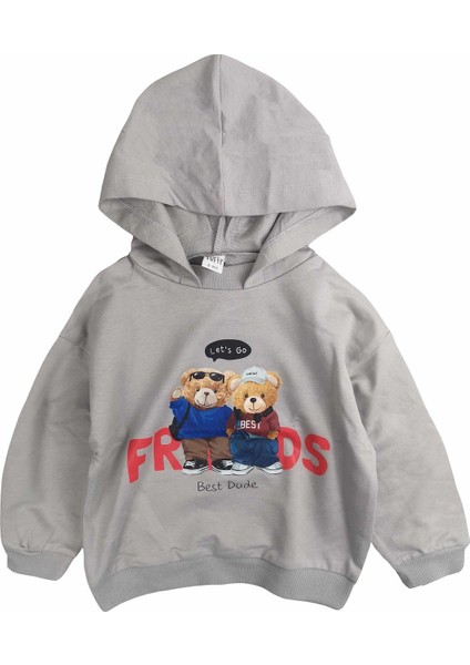 Best Bears Kapüşonlu Erkek Bebek Sweatshirt