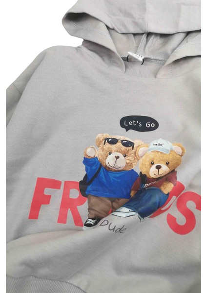 Best Bears Kapüşonlu Erkek Bebek Sweatshirt