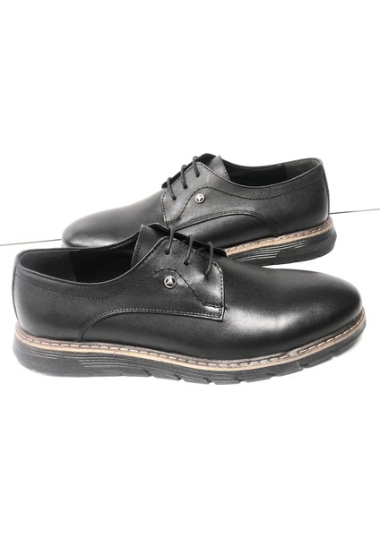 Deri Ipli Casual Siyah Erkek Günlük Ayakkabı modelleri