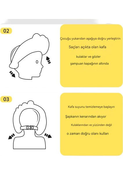 Çocuk Şampuanı ve Duş Başlığı Su Geçirmez Ayarlanabilir Silikon Kulak Koruması (Yurt Dışından)