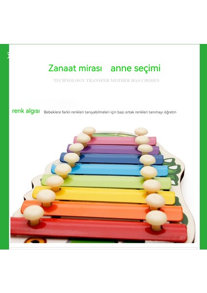 1-3 Yaşında Bebek Oktav Küçük Ksilofon Bulmaca Erken Eğitim Müzik Oyuncak (Yurt Dışından)