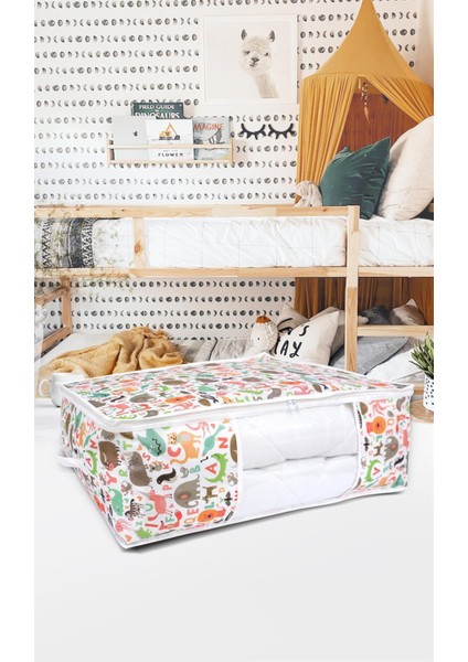 4'lü Set 50x70x25 - 50x25x20 Hayvan Baskılı Dolap İçi Ve Baza Altı Hurç modelleri