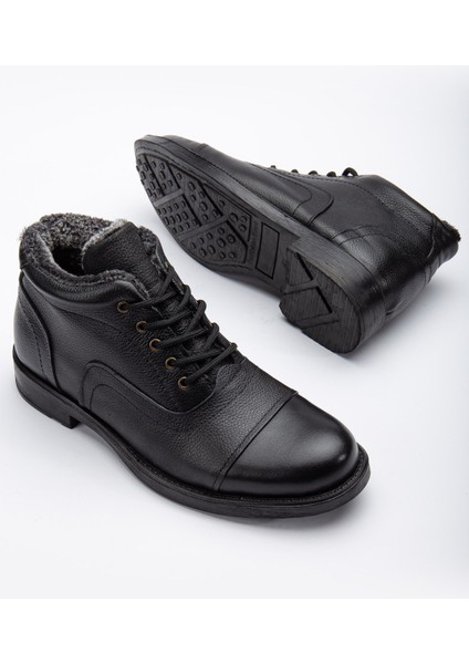 DMT27 Erkek Deri Kürklü Bağcıklı Bot modelleri