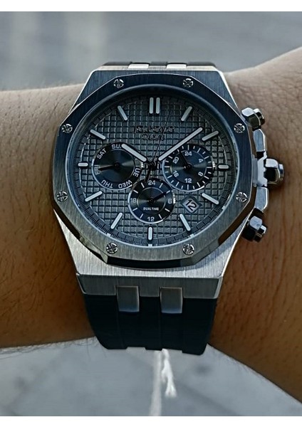 Jg Polo Club Gri Erkek Kol Saati 5 Atm Su Geçirmez Paslanmaz Çelik Makine Garantili