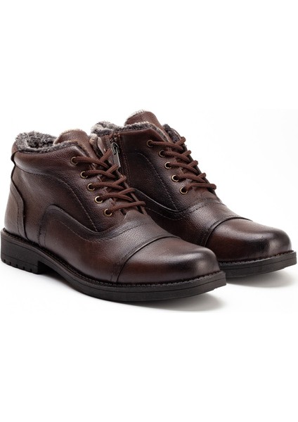DMT27 Erkek Deri Kürklü Bağcıklı Bot fiyatları