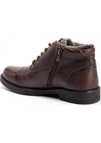 DMT27 Erkek Deri Kürklü Bağcıklı Bot