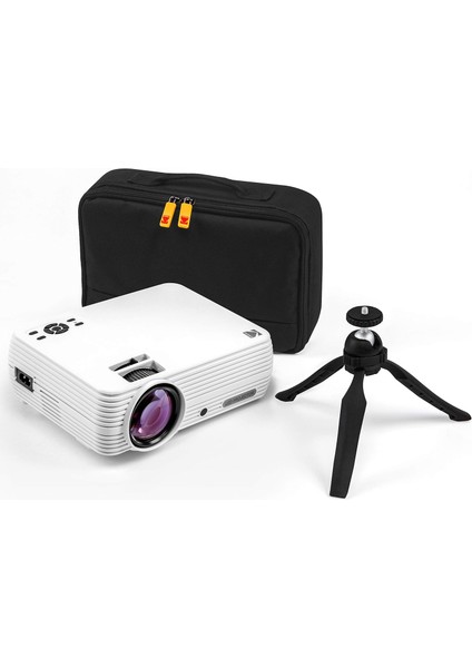 Flık X7 Ev Projektörü Tripodlu ve Kutu Dahil - Max 1080P
