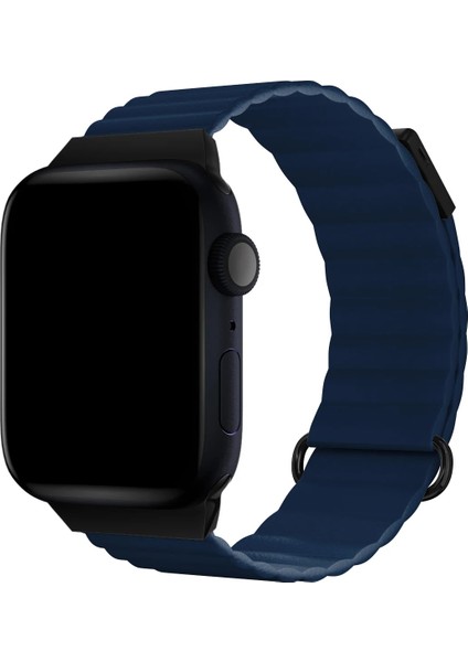 Watch 2 3 4 5 6 7 8 9 Se 42 44 45 49MM Uyumlu Mıknatıslı Deri Kordon Davin