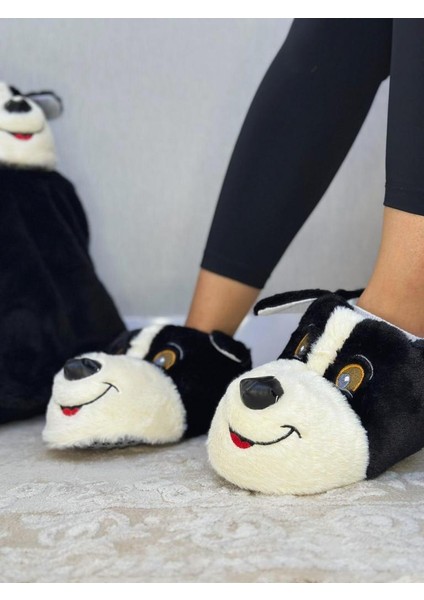 Unisex Yüksek Kalite Ses Yapmaz Taban Sevimli Köpek Panduf