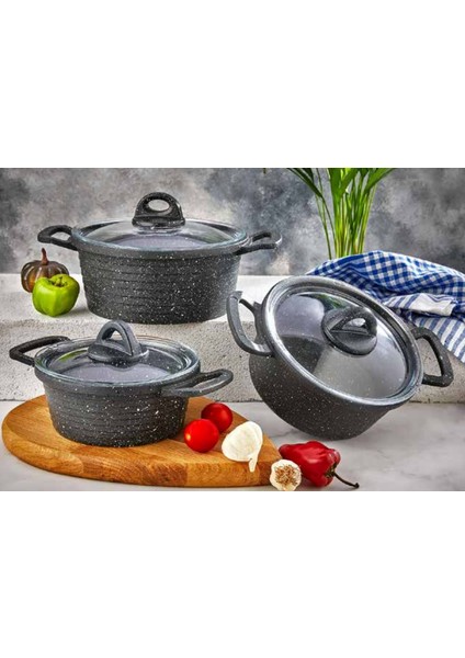 Granit Döküm Tencere Seti