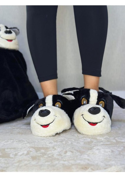 Unisex Yüksek Kalite Ses Yapmaz Taban Sevimli Köpek Panduf modelleri