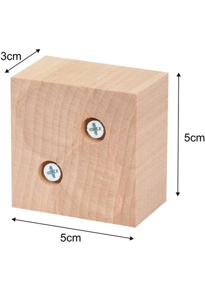 Ünite Ayak Yükseltici Ağaç Takoz Masa Sandalye Koltuk Sehba Kanepe Boy 3 cm En 5x5 cm Boyasız