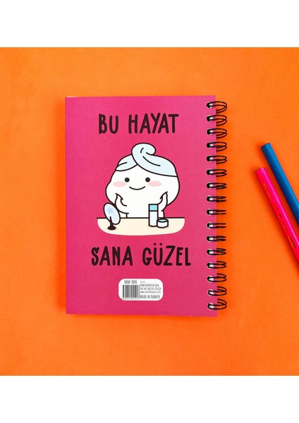 Bu Hayat Sana Güzel 21X14CM A5 Sketch Book - Eskiz Defteri - 270 gr - 36 Yaprak