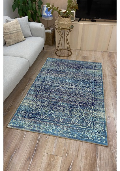 Drom Kaymaz Halı Makinede Yıkanabilir Şönil Kilim