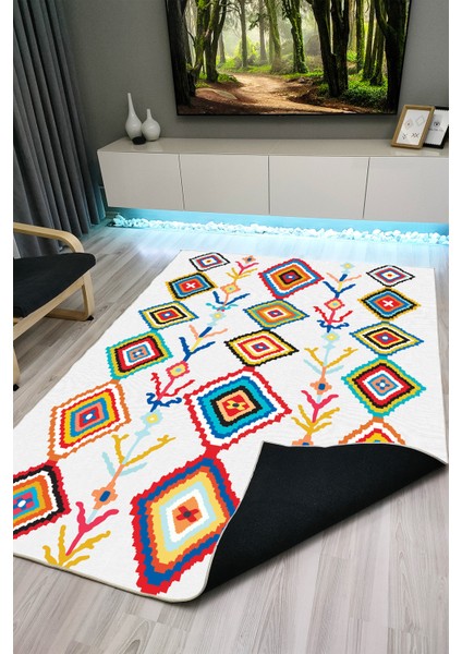 Drom Kaymaz Halı Makinede Yıkanabilir Şönil Kilim fırsatları