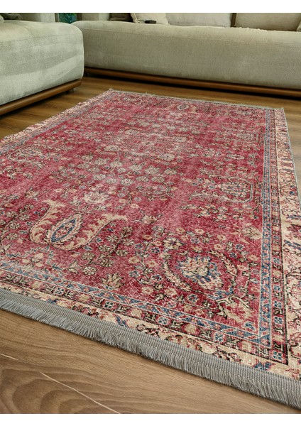 Drom Kaymaz Halı Makinede Yıkanabilir Şönil Kilim