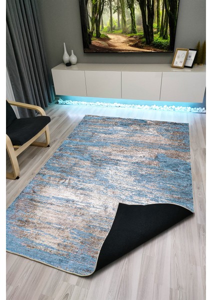 Drom Kaymaz Halı Makinede Yıkanabilir Şönil Kilim
