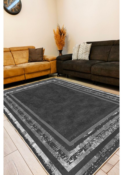 Drom Kaymaz Halı Makinede Yıkanabilir Şönil Kilim