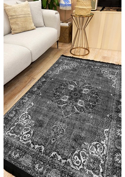 Drom Kaymaz Halı Makinede Yıkanabilir Şönil Kilim