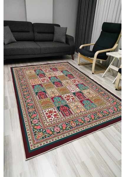 Drom Kaymaz Halı Makinede Yıkanabilir Şönil Kilim