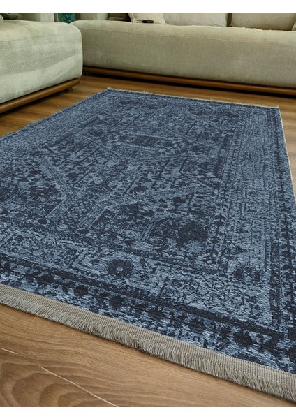 Drom Kaymaz Halı Makinede Yıkanabilir Şönil Kilim