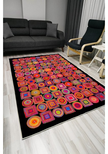 Drom Kaymaz Halı Makinede Yıkanabilir Şönil Kilim modelleri