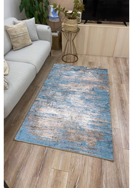 Drom Kaymaz Halı Makinede Yıkanabilir Şönil Kilim