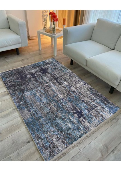 Drom Kaymaz Halı Makinede Yıkanabilir Şönil Kilim