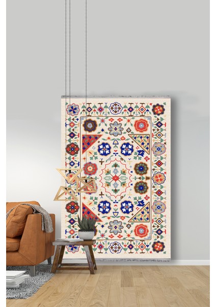 Drom Kaymaz Halı Makinede Yıkanabilir Şönil Kilim