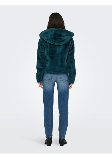 Onlnewchris Fur Hooded Jacket cc Otw Kadın Mont