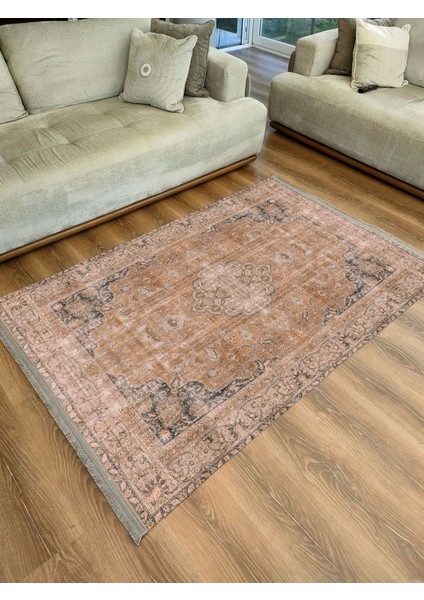 Drom Kaymaz Halı Makinede Yıkanabilir Şönil Kilim