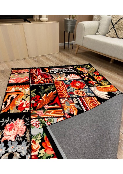 Drom Kaymaz Halı Makinede Yıkanabilir Şönil Kilim indirimleri