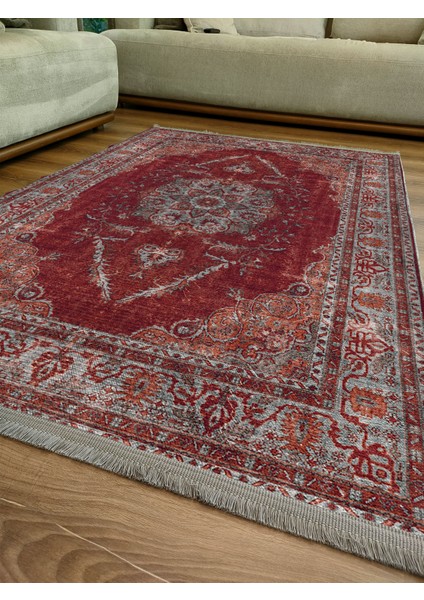 Drom Kaymaz Halı Makinede Yıkanabilir Şönil Kilim