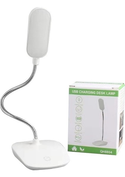 MX-8804 Usb'li Dokunmatik Düğmeli Üç Modlu Masa Lambası Var LED Profesyonel El Fenerleri Beyaz
