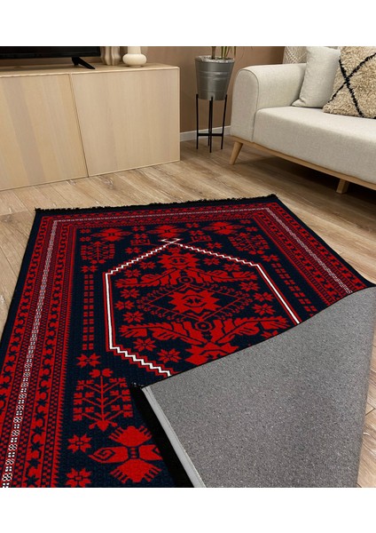 Drom Kaymaz Halı Makinede Yıkanabilir Şönil Kilim