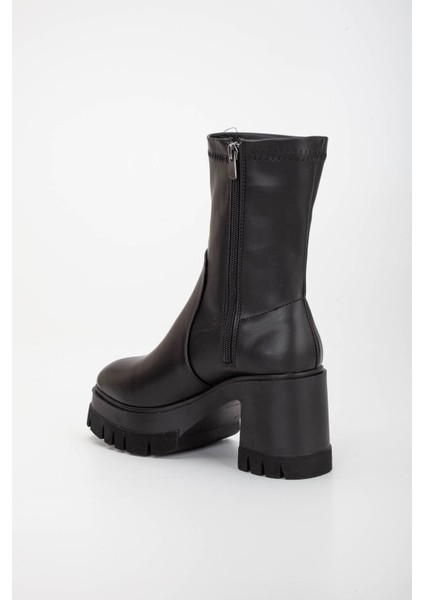 Chester Kadın Streç Fermuarlı Bot Siyah Cilt indirimleri