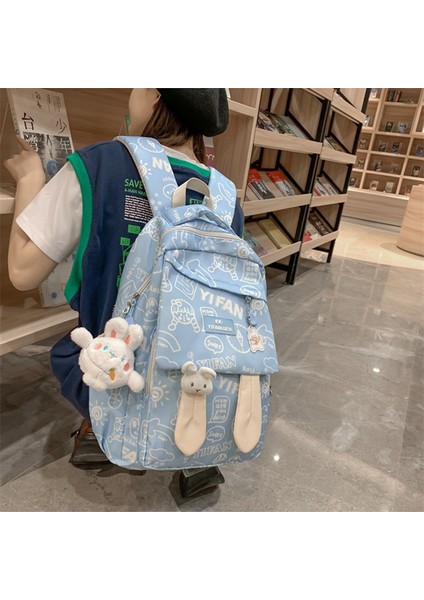 Öğrenci Okul Kadın Büyük Kapasiteli Tavşan Kulakları Sırt Sevimli Okul Çantası (Yurt Dışından) fiyatları