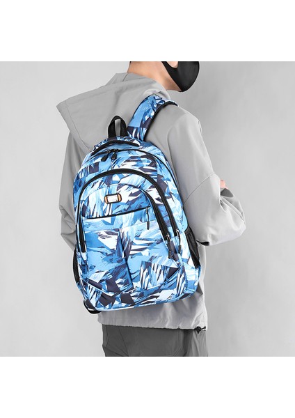 Kamuflaj Sırt Öğrenci Büyük Kapasiteli Okul Eğlence Seyahat Bilgisayar Sırt Çantası (Yurt Dışından) modelleri