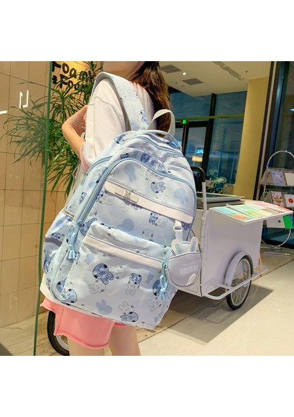 Kampüs Sırt Kore Tarzı Sevimli Tavşan Baskılı Öğrenci Okul Çantası (Yurt Dışından) modelleri