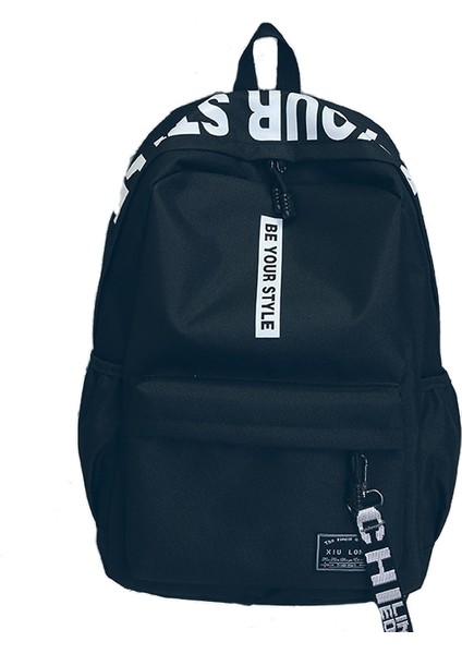 Kore Tarzı Kanvas Sırt Bilgisayar Sırt Seyahat Öğrenci Okul Çantası (Yurt Dışından)