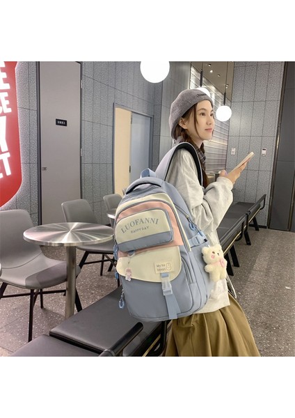 Ins Kore Tarzı Öğrenci Sırt Büyük Kapasiteli Sırt Çantası (Yurt Dışından) modelleri