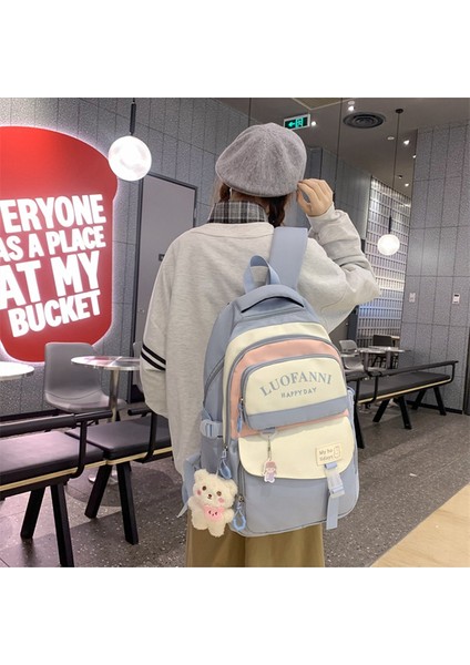 Ins Kore Tarzı Öğrenci Sırt Büyük Kapasiteli Sırt Çantası (Yurt Dışından) fırsatları