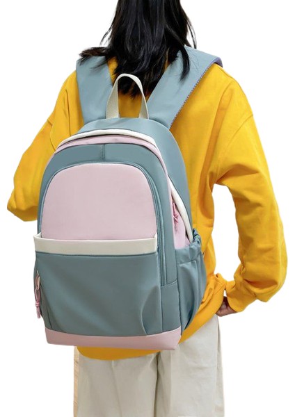 Sırt Su Geçirmez Büyük Kapasiteli Öğrenci Okul Öğrenci Eğlence Sırt Çantası (Yurt Dışından)